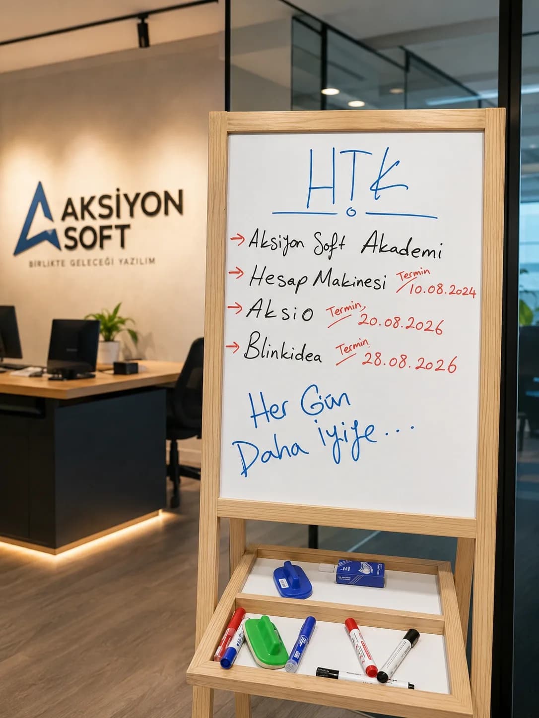Ekip planlama sprinti beyaz tahta