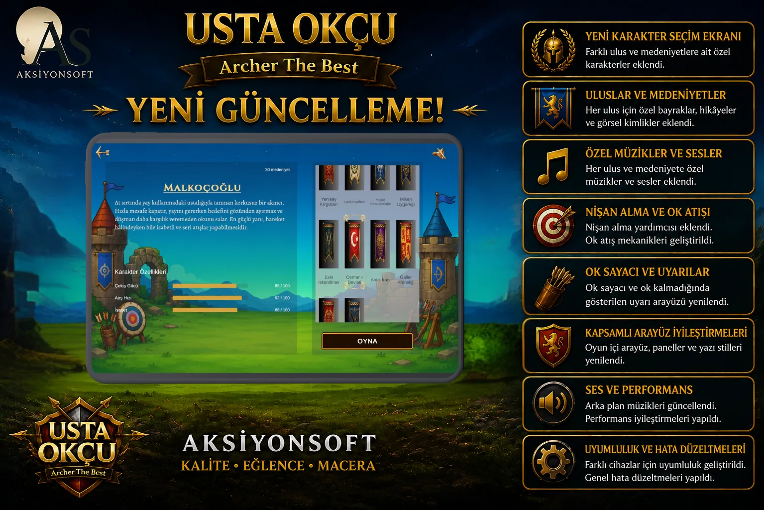 Archer The Best Android tablet medeniyet seçimi
