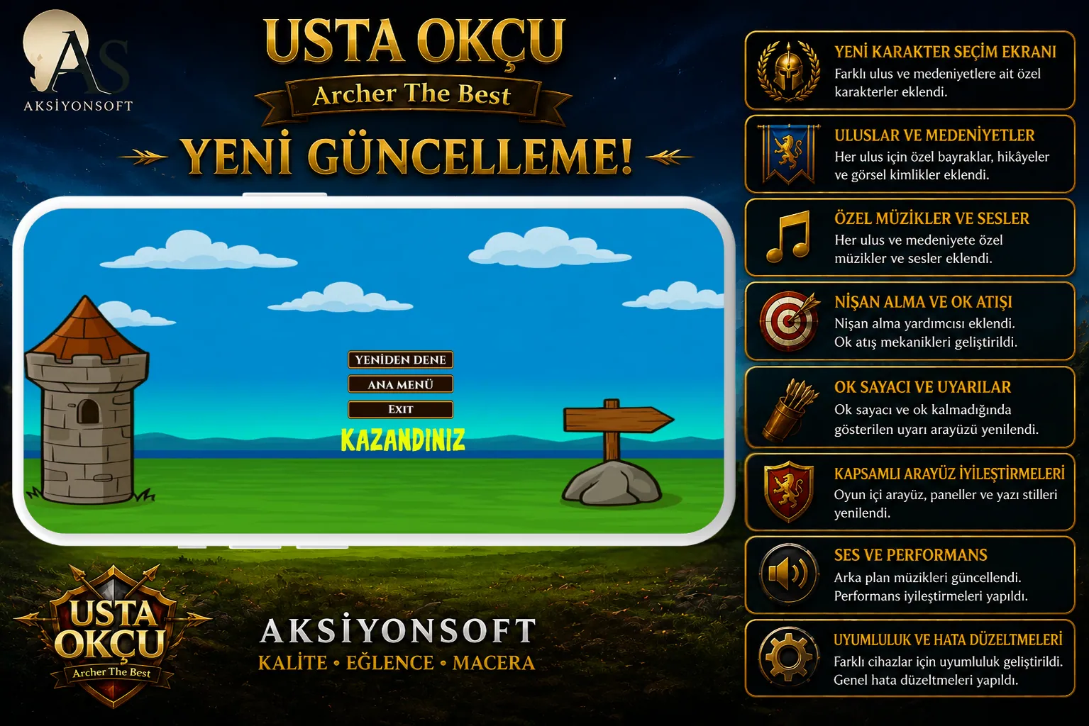 Archer The Best Android oyun sonu ekranı