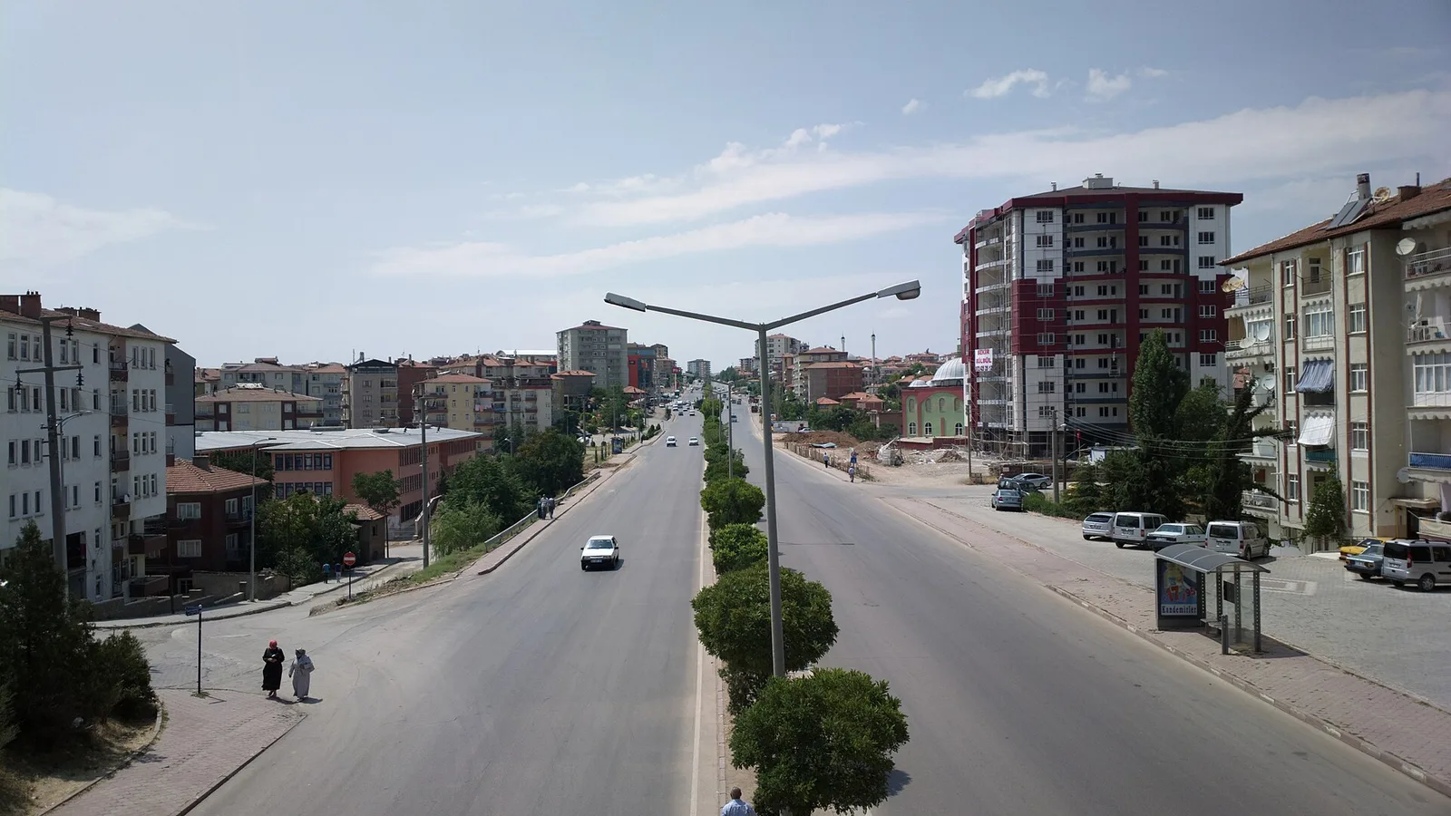 Kırıkkale şehir merkezinden bir cadde görünümü